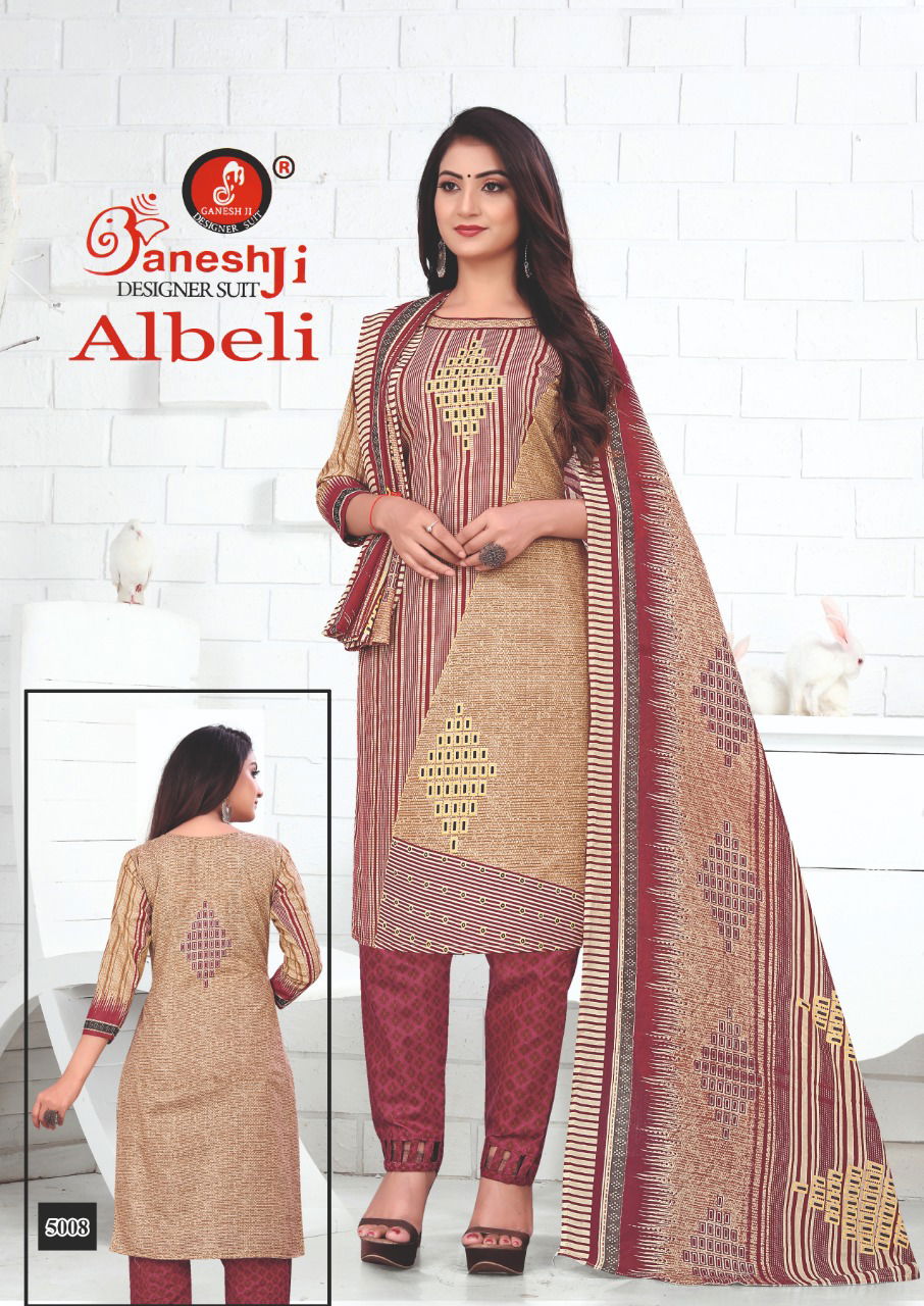 Ganeshji Albeli 5 Regular Wear Cotton Printed Designer Dress Material Collection